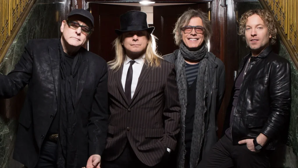 a group of men in black clothes
