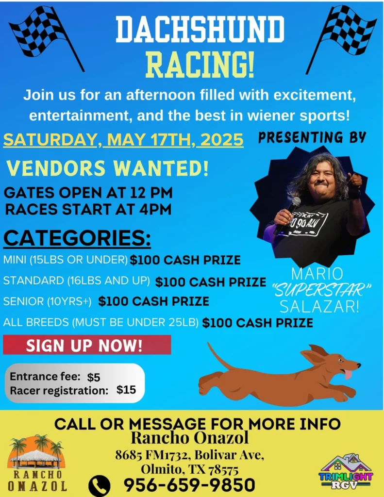 a poster for a race