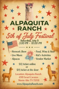 5th Of July Festival At Alpaquita Ranch