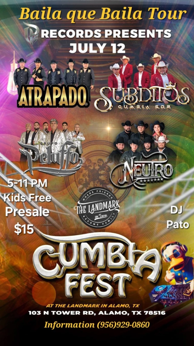 Cumbia Fest Landmark Alamo Tx