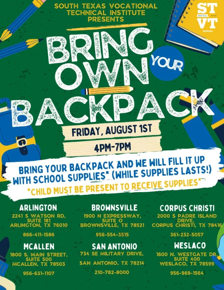 Bring Your Own Backpack Stvt Brownsville