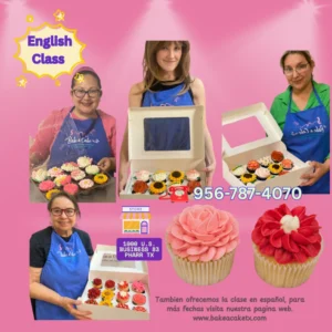Flower Piping On Cupcakes