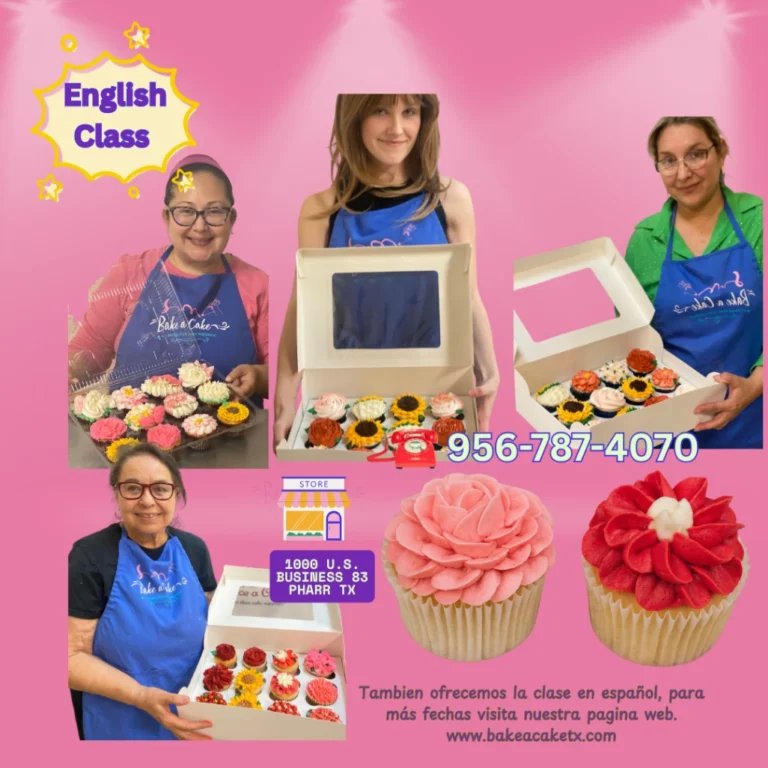 Flower Piping On Cupcakes