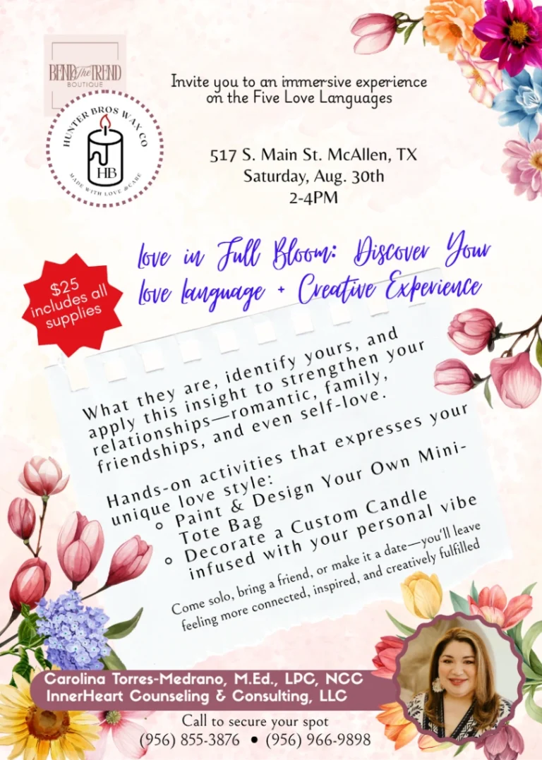 Love In Full Bloom Discover Your Love Language Creative Experience