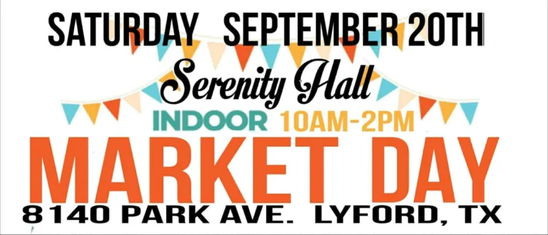 Serenity Hall Indoor Market Day