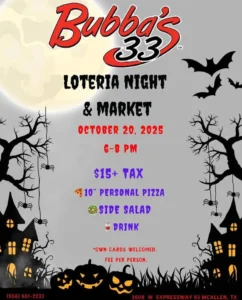 Bubbas 33 Loteria Night Market