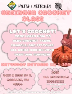 Crochet Beginners Class