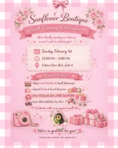 Sunflower Boutique Soft Opening