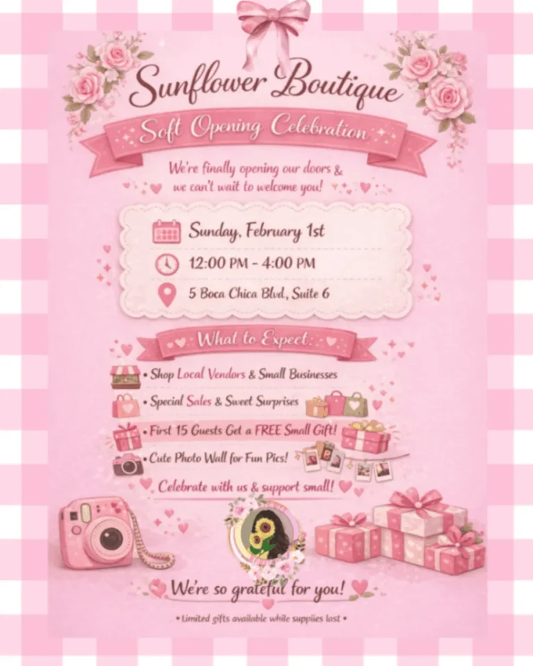 Sunflower Boutique Soft Opening