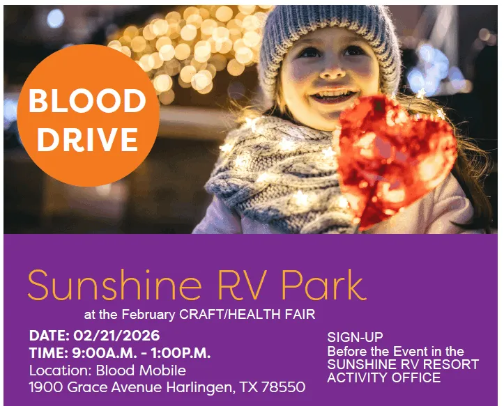 Blood Drive Sunshine Rv Park