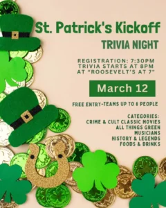 St Patricks Kickoff Trivia Night