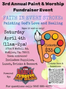 Third Annual Paint Worship Fundraiser Event