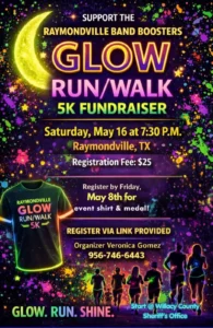 RAYMONDVILLE BAND BOOSTERS GLOW RUN/WALK - Image 01 (April 24, 2026)