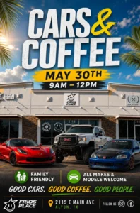 Cars & Coffee at Frios Place - Image 01 (May 26, 2026)