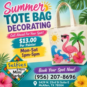 Summer 26′ Tote Bag Decorating Selfies & More - Image 01 (June 3, 2026)