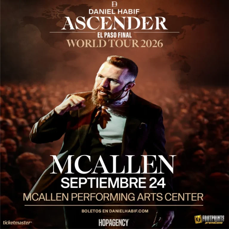 Daniel Habif ASCENDER: El Paso Final World Tour | en McAllen 2026 - Image 01 (July 29, 2026)