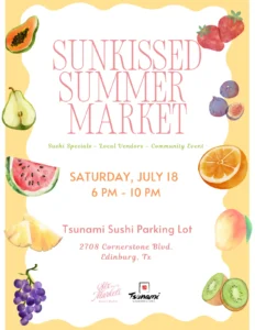 SunKissed Summer Market- Join Us! - Image 01 (July 18, 2026)