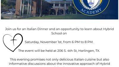 Faith Of Family Academy Italian Dinner Event